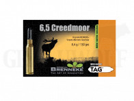 6,5 Creedmoor 130 gr / 8,4 g Brenneke TAG Bleifrei Patronen 20 Stück